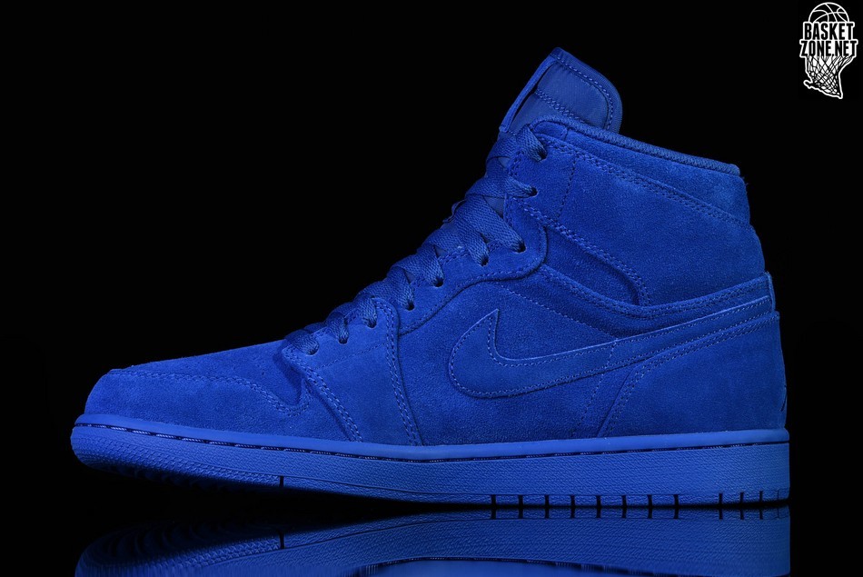 blue and white suede jordan 1