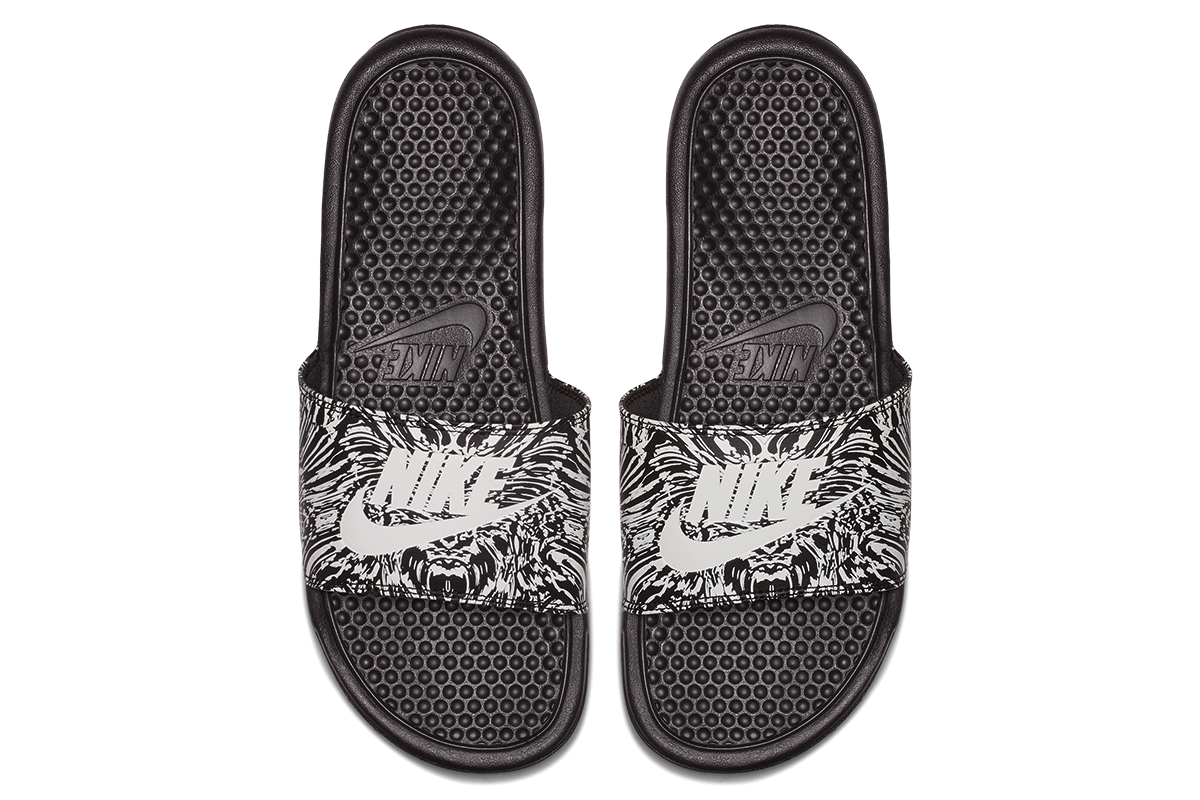 NIKE BENASSI JUST DO IT SLIDE PRINT BLACK