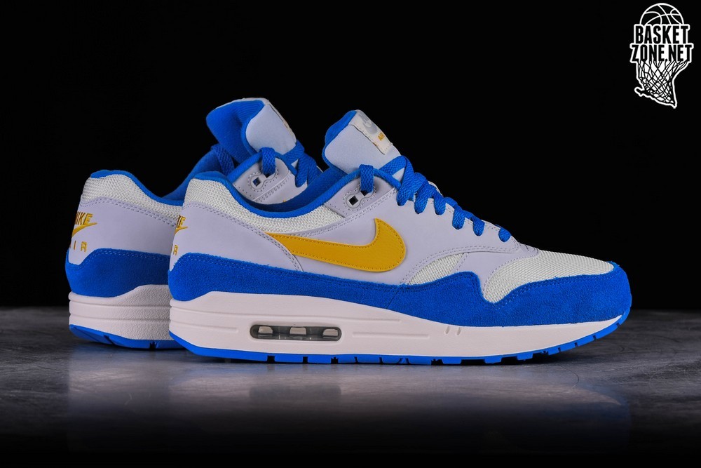 blue and yellow air maxes