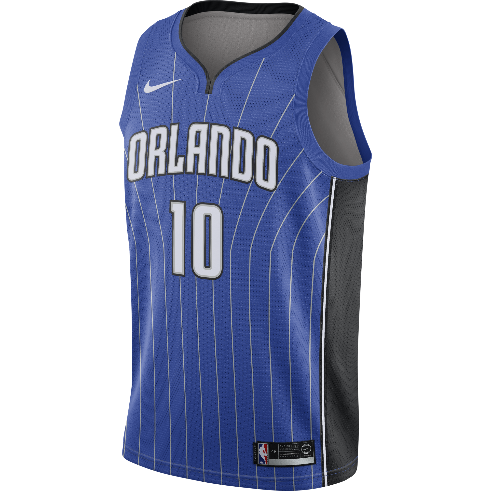 NIKE NBA ORLANDO MAGIC EVAN FOURNIER ROAD SWINGMAN JERSEY GAME ROYAL