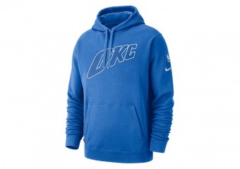 NIKE NBA OKLAHOMA CITY THUNDER COURTSIDE HOODIE SIGNAL BLUE