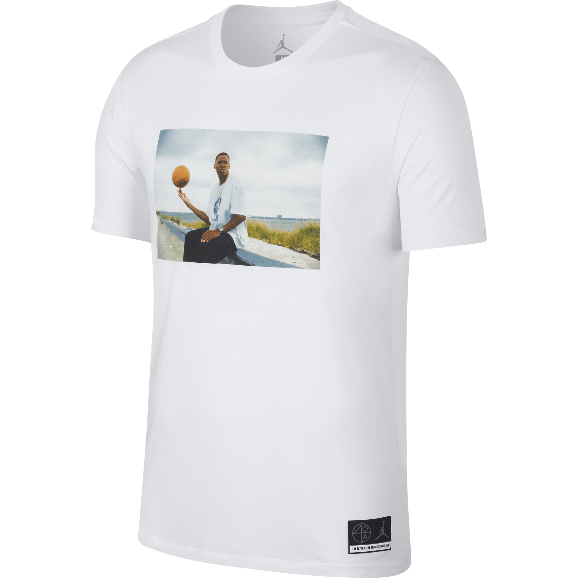 NIKE AIR JORDAN SPORTSWEAR 'HE GOT GAME' JESUS TEE WHITE
