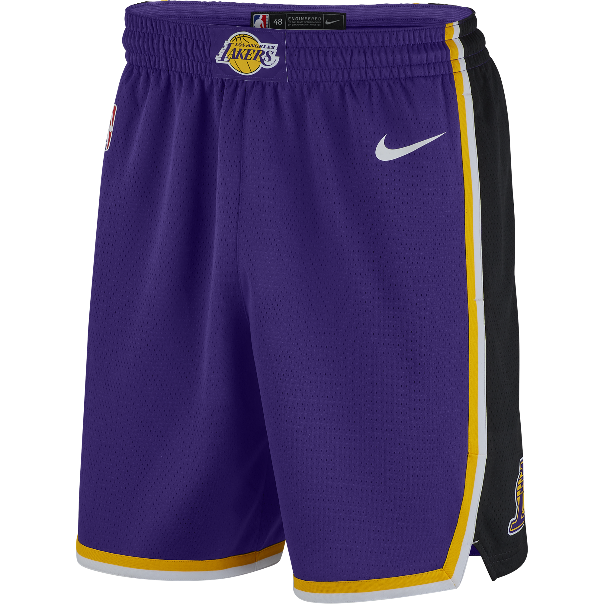 NIKE NBA LOS ANGELES LAKERS SWINGMAN SHORTS FIELD PURPLE