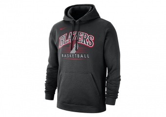 NIKE NBA PORTLAND TRAIL BLAZERS CREST HOODY BLACK