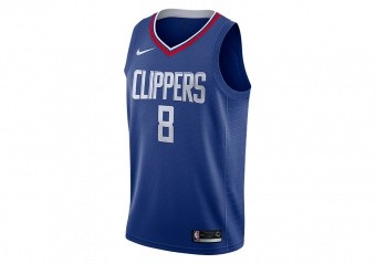 NIKE NBA LOS ANGELES CLIPPERS DANILO GALLINARI SWINGMAN ROAD JERSEY RUSH BLUE