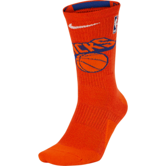 NIKE NBA NEW YORK KNICKS ELITE CREW SOCKS BRILLIANT ORNGE