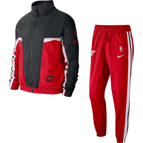 NIKE NBA CHICAGO BULLS COURTSIDE TRACKSUIT UNIVERSITY RED