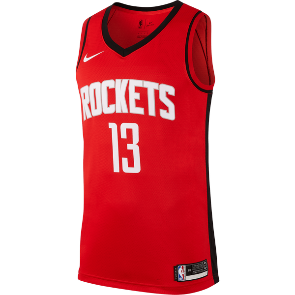 NIKE NBA HOUSTON ROCKETS JAMES HARDEN SWINGMAN ROAD JERSEY UNIVERSITY RED