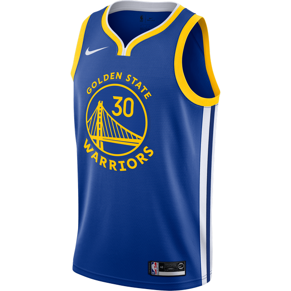 NIKE NBA GOLDEN STATE WARRIORS STEPHEN CURRY SWINGMAN ROAD JERSEY RUSH BLUE