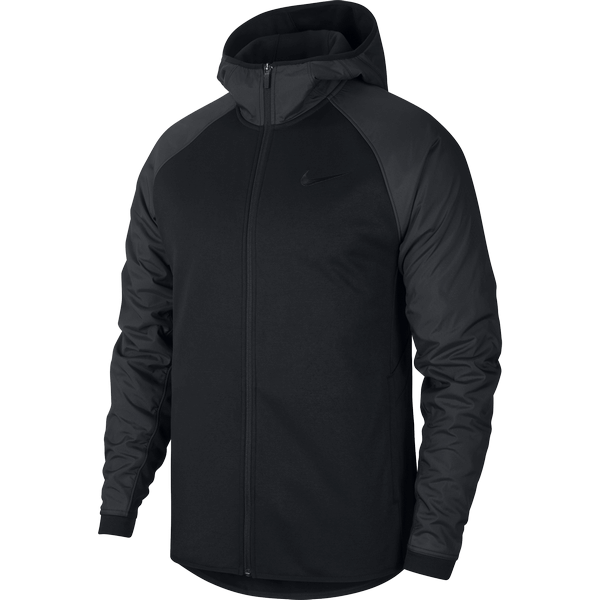 NIKE THERMA WINTERIZED BASKETBALL FULL-ZIP HOODIE BLACK