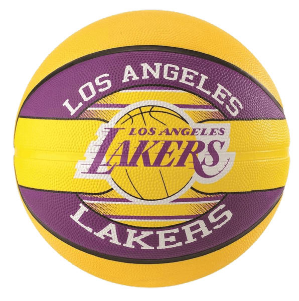 SPALDING NBA TEAM L.A LAKERS SIZE 7 YELLOW