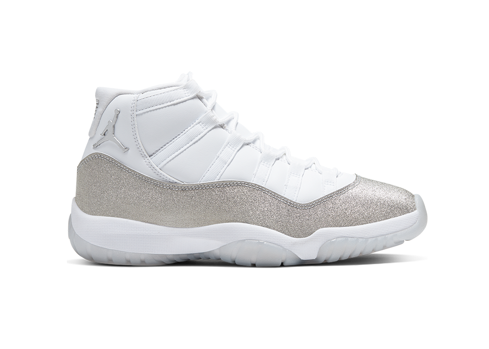 NIKE AIR JORDAN 11 RETRO METALLIC SILVER