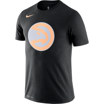 NIKE NBA ATLANTA HAWKS LOGO DRY TEE BLACK