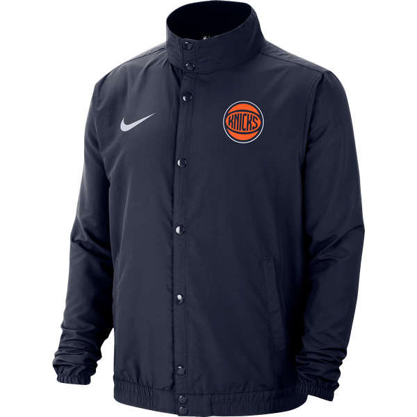 NIKE NBA NEW YORK KNICKS CITY EDITION LIGHTWEIGHT JACKET COLLEGE NAVY