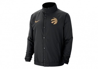 NIKE NBA TORONTO RAPTORS CITY EDITION LIGHTWEIGHT JACKET BLACK