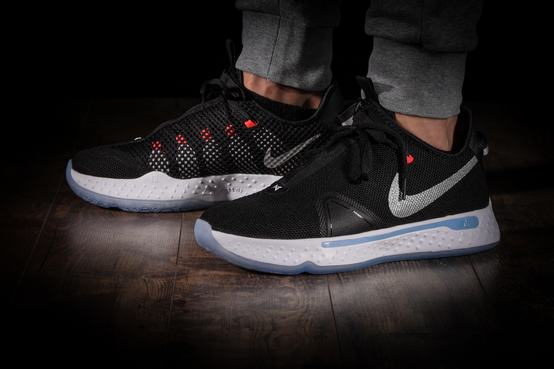 NIKE PG 4 BLACK GREY PAUL GEORGE