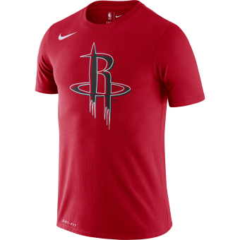NIKE NBA HOUSTON ROCKETS LOGO DRI-FIT TEE UNIVERSITY RED