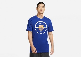 NIKE FC BARCELONA DRI-FIT TEE DEEP ROYAL BLUE