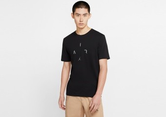 NIKE AIR JORDAN 'AIR' DRI-FIT TEE BLACK