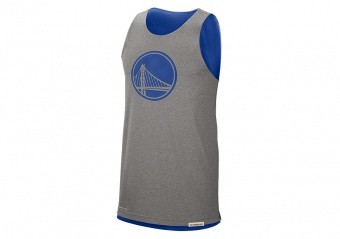 NIKE NBA GOLDEN STATE WARRIORS STANDARD ISSUE REVERSIBLE TANK RUSH BLUE