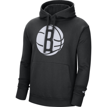 NIKE NBA BROOKLYN NETS ESSENTIAL PULLOVER FLEECE BLACK