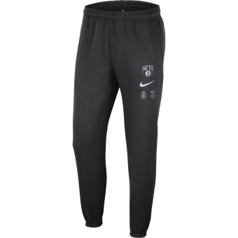 NIKE NBA BROOKLYN NETS COURTSIDE FLEECE PANTS BLACK