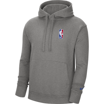 NIKE NBA TEAM 31 ESSENTIAL FLEECE PULLOVER HOODIE DARK GREY HEATHER