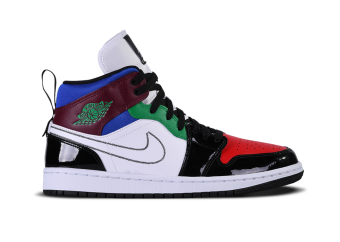 NIKE AIR JORDAN 1 RETRO MID SE WMNS MULTICOLOR WHITE