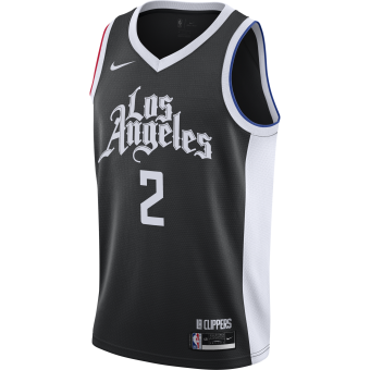 NIKE NBA LOS ANGELES CLIPPERS KAWHI LEONARD CITY EDITION SWINGMAN JERSEY BLACK