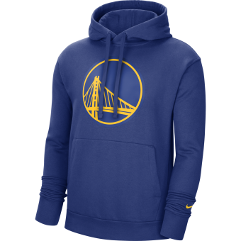 NIKE NBA GOLDEN STATE WARRIORS ESSENTIAL PULLOVER HOODIE RUSH BLUE