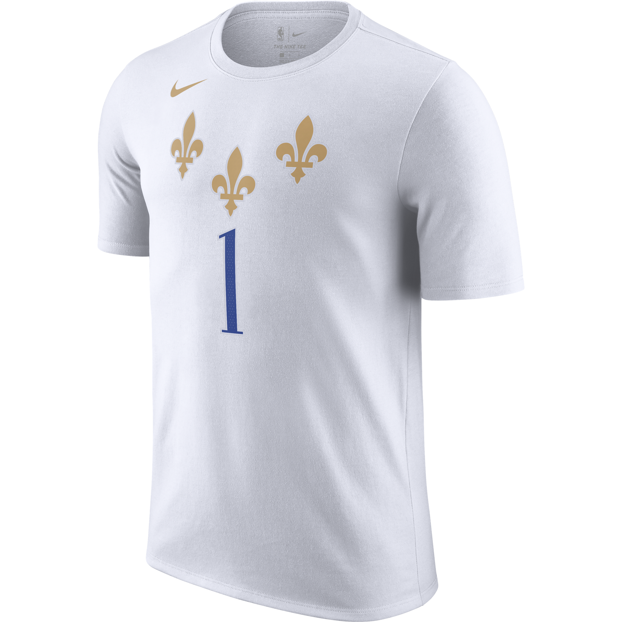 NIKE NBA NEW ORLEANS PELICANS ZION WILLIAMSON CITY EDITION TEE WHITE