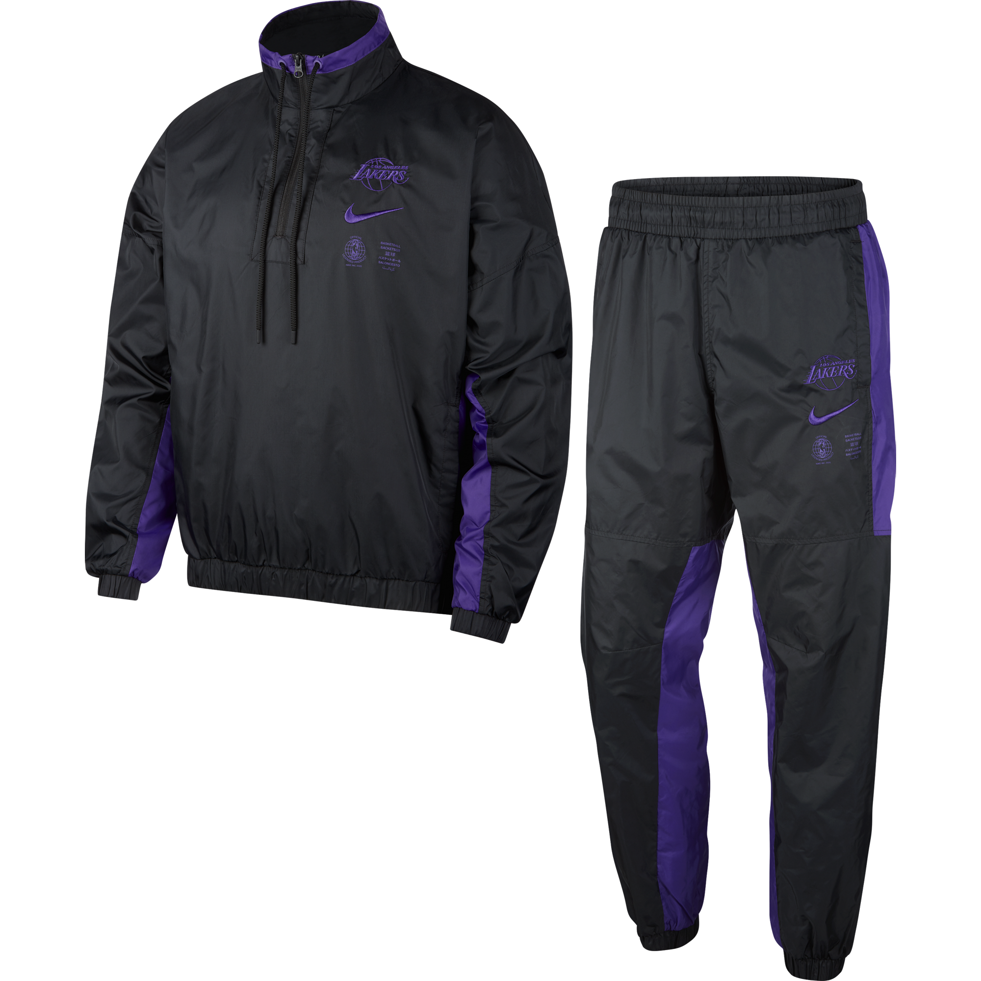 NIKE NBA LOS ANGELES LAKERS COURTSIDE TRACKSUIT BLACK