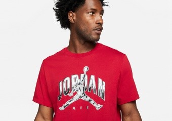 NIKE AIR JORDAN BRAND CREW TEE GYM RED