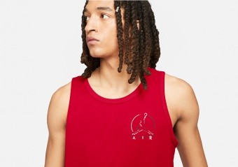 NIKE AIR JORDAN BRAND JUMPMAN AIR TANK GYM RED