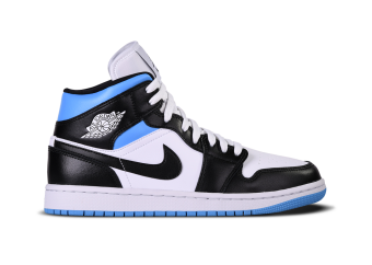 NIKE AIR JORDAN 1 RETRO MID SE WMNS UNIVERSITY BLUE WHITE