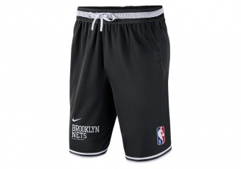 NIKE BROOKLYN NETS SHORTS DNA COURTSIDE 75 BLACK