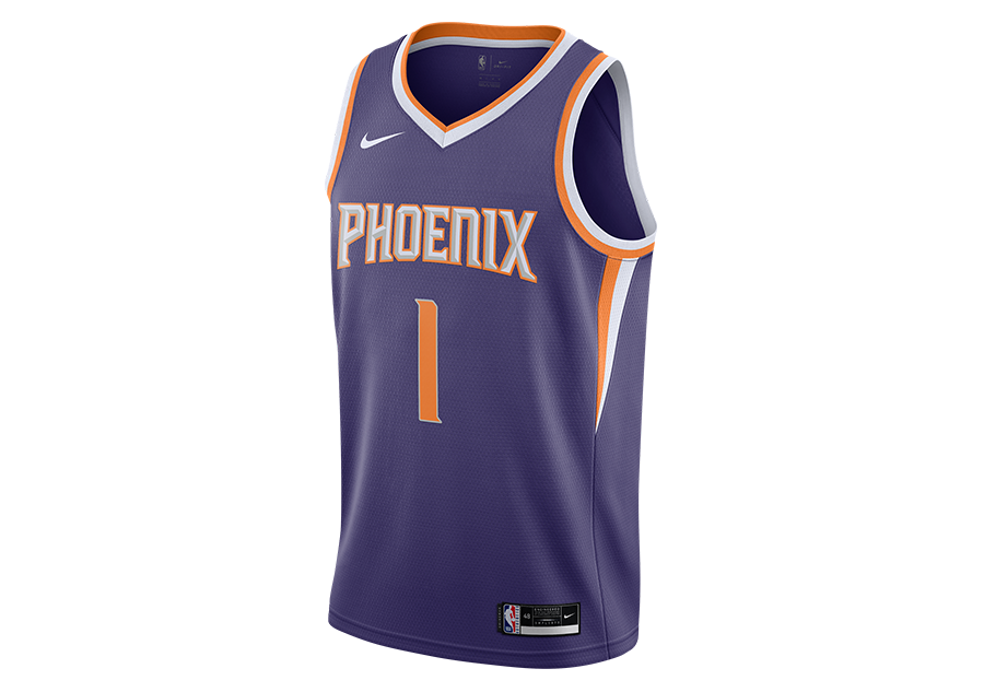 NIKE NBA PHOENIX SUNS DEVIN BOOKER SWINGMAN ICON EDITION 2020 JERSEY NEW ORCHID