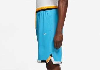 Nike Dri-Fit Rayguns Basketball Shorts Black/University Gold/Team Orange.  Men's - US