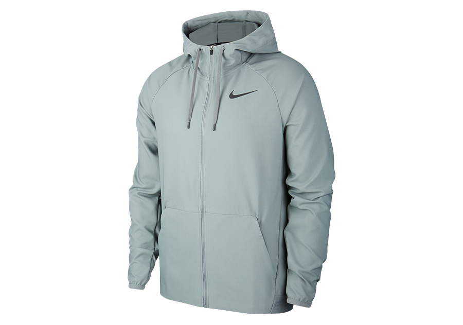 NIKE VENT MAX DRI-FIT FULL-ZIP TRAINING JACKET SMOKE GREY