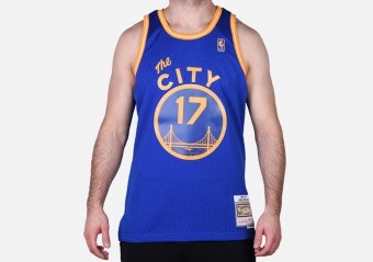 MITCHELL & NESS SWINGMAN JERSEY GOLDEN STATE WARRIORS - CHRIS MULLIN