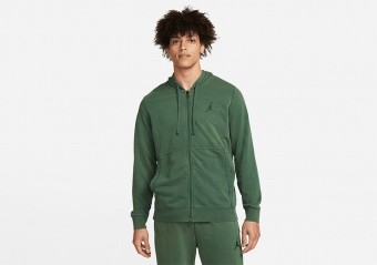 NIKE AIR JORDAN DRI-FIT FLEECE FULL-ZIP HOODIE NOBLE GREEN