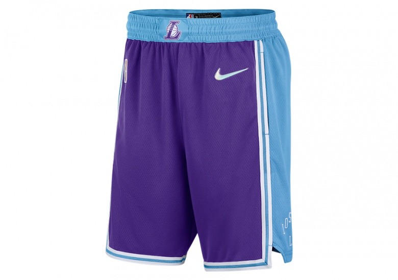 NIKE NBA LOS ANGELES LAKERS DRI-FIT SWINGMAN SHORTS FIELD PURPLE