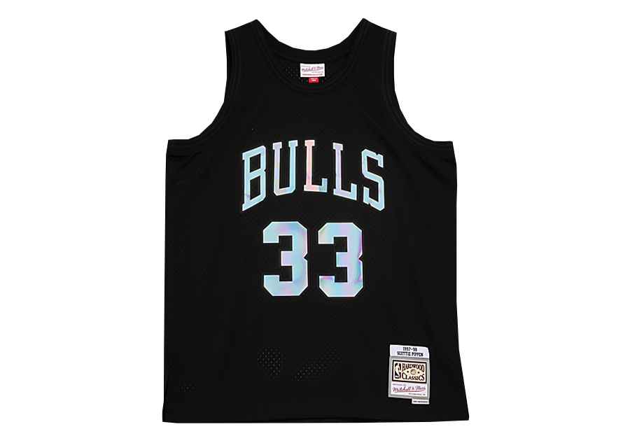 MITCHELL & NESS IRIDESCENT SWINGMAN JERSEY SCOTTIE PIPPEN CHICAGO BULLS