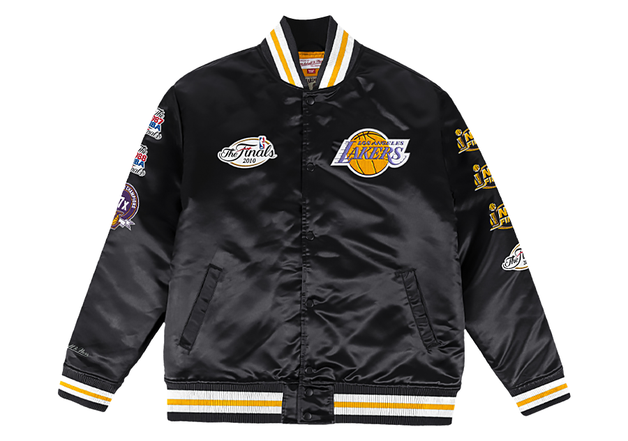 MITCHELL & NESS CHAMP CITY SATIN JACKET LOS ANGELES LAKERS