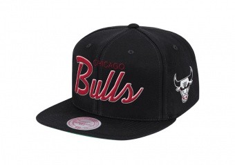 MITCHELL & NESS FOUNDATION SCRIPT SNAPBACK HWC CHICAGO BULLS