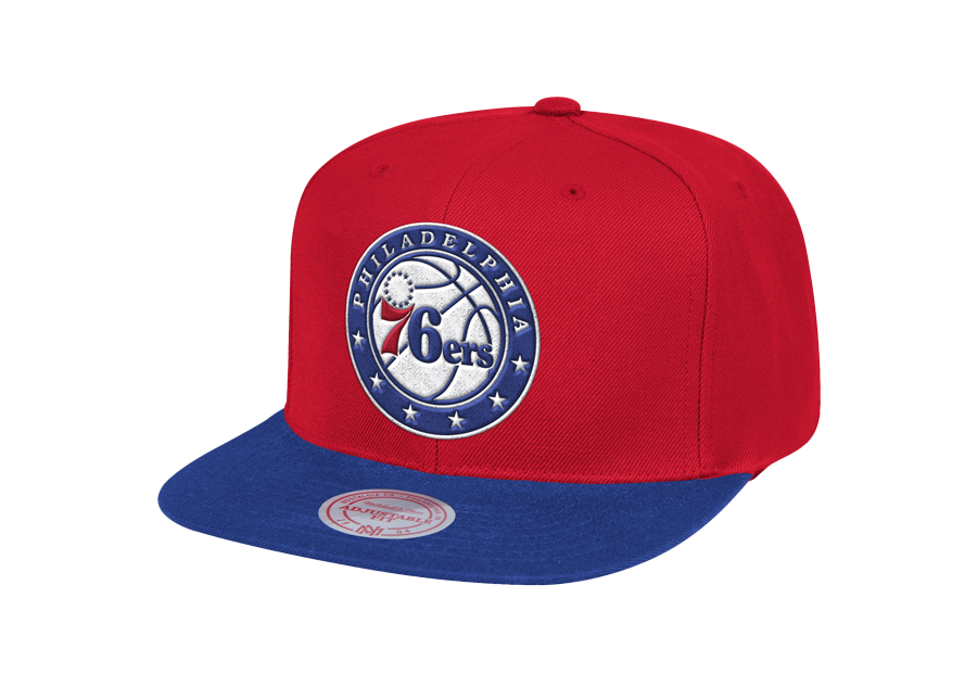 MITCHELL & NESS WOOL 2 TONE SNAPBACK PHILADELPHIA 76ERS