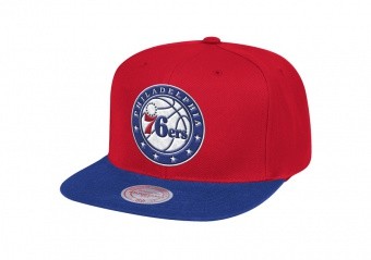 MITCHELL & NESS WOOL 2 TONE SNAPBACK PHILADELPHIA 76ERS