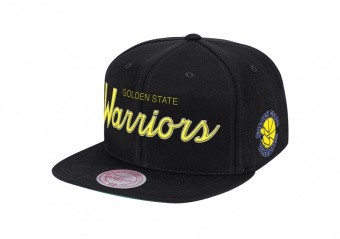 MITCHELL & NESS FOUNDATION SCRIPT SNAPBACK HWC GOLDEN STATE WARRIORS