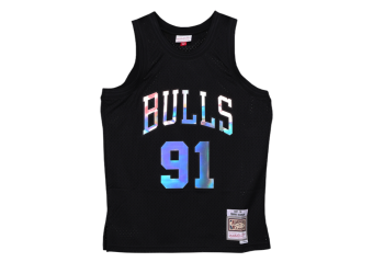 MITCHELL & NESS IRIDESCENT SWINGMAN JERSEY DENNIS RODMAN CHICAGO BULLS