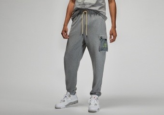 NIKE AIR JORDAN JUMPMAN FLEECE PANTS CARBON HEATHER